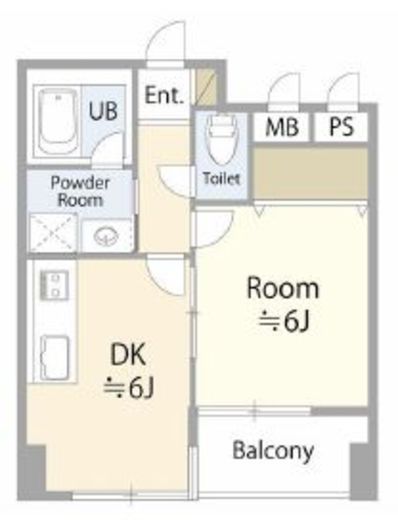 ライツェント広尾 6階 間取り図