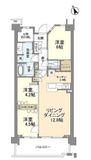 プラウド川崎矢向 4階 間取り図