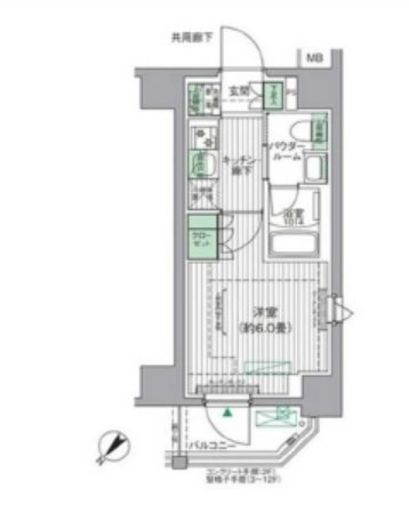 BPRレジデンス青砥 903 間取り図