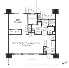 ベリスタ目黒不動前 10階 間取り図