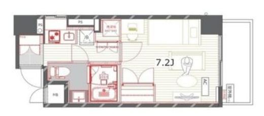コスモリード大森西 201 間取り図