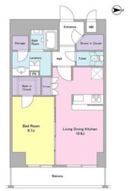 ジニア大森西 704 間取り図