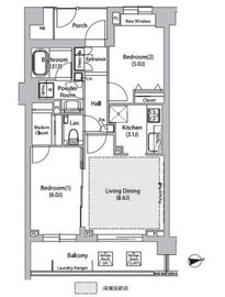 ソアラノーム荻窪天沼 2階 間取り図
