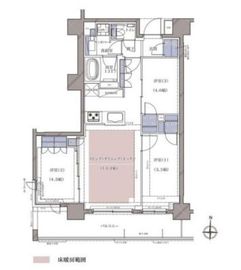 ディームス横濱青木町 205 間取り図