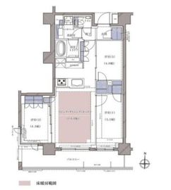 ディームス横濱青木町 1004 間取り図
