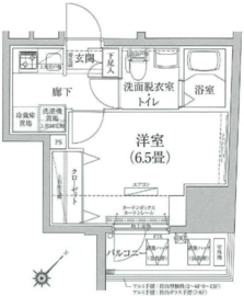 ルフレプレミアム川崎 11階 間取り図