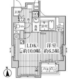 HF東中野レジデンス 8階 間取り図