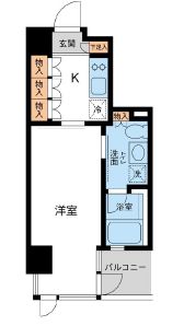 レジデンス白金パークフロント 501 間取り図