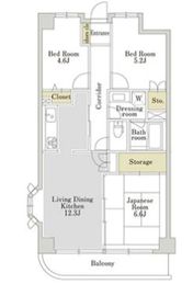 アーバンパーク三ツ池公園 S-601 間取り図