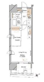 ブランシエスタ浅草蔵前 1108 間取り図