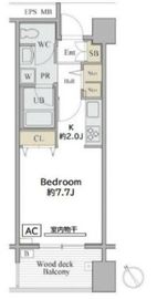 シャレール広尾 1-305 間取り図