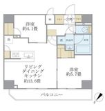 アジールコート町屋 1201 間取り図
