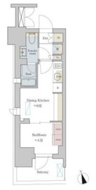 ブリリアイスト町屋 801 間取り図