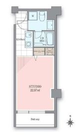 ホテル＆レジデンス六本木 1105-2 間取り図