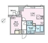 クレストコート旗の台 204 間取り図
