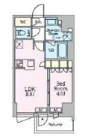 クレストコート旗の台 309 間取り図