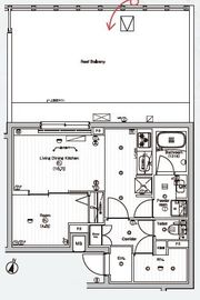 PREMIUM CUBE 東高円寺DEUX (プレミアムキューブ東高円寺デュー) 402 間取り図
