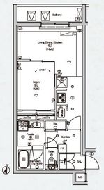 PREMIUM CUBE 東高円寺DEUX (プレミアムキューブ東高円寺デュー) 312 間取り図