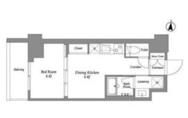 ウエリスアーバン住吉EAST 101 間取り図