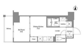 ウエリスアーバン住吉EAST 103 間取り図