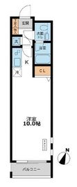 カッシア目黒 208 間取り図