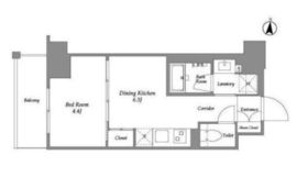 ウエリスアーバン住吉EAST 305 間取り図