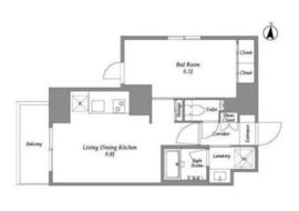 ウエリスアーバン住吉EAST 501 間取り図