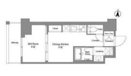 ウエリスアーバン住吉EAST 503 間取り図