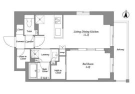 ウエリスアーバン住吉EAST 509 間取り図