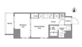 ウエリスアーバン住吉EAST 705 間取り図
