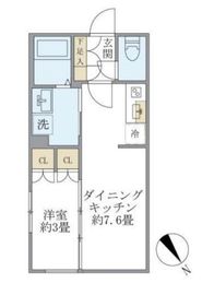 プラティーク清澄庭園 102 間取り図