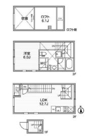 FLUFFY自由が丘 (フラッフィー自由が丘) 207 間取り図