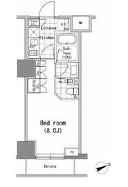 パークハビオ新橋 307 間取り図