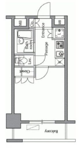 レジデンス横濱関内 411 間取り図