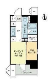 ザ・ライオンズフォーシア鶴見 807 間取り図