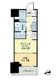 ザ・ライオンズフォーシア鶴見 209 間取り図