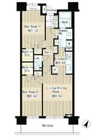 クラッサ目黒 1002 間取り図