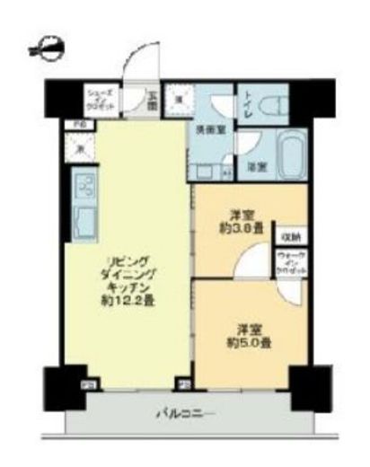 ザ・ライオンズフォーシア鶴見 803 間取り図