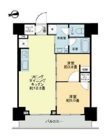 ザ・ライオンズフォーシア鶴見 803 間取り図