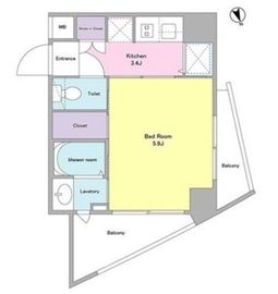 エル・フローラ常磐松 503 間取り図