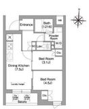 コンフォリア・リヴ南品川 126 間取り図