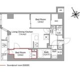 コンフォリア・リヴ平井MUTIO 302 間取り図