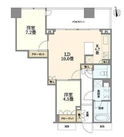 ナビューレ横浜タワーレジデンス 23階 間取り図
