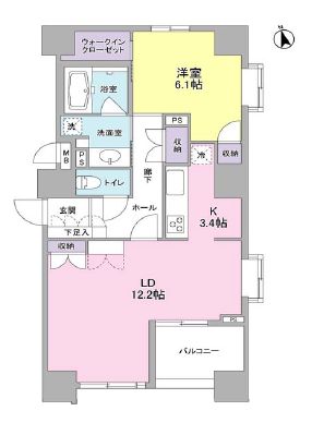 ベラカーサ秋葉原 6階 間取り図