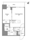 オープンブルーム伊勢佐木町 903 間取り図