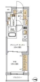 リビオメゾン湯島 303 間取り図