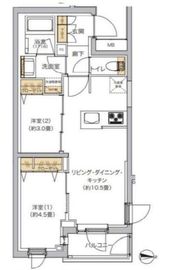 リビオメゾン湯島 106 間取り図