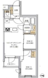 リビオメゾン湯島 105 間取り図