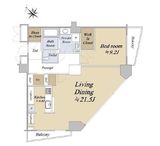 アトラスタワー六本木 16階 間取り図