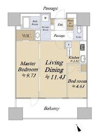 麻布台ヒルズレジデンスB 11階 間取り図